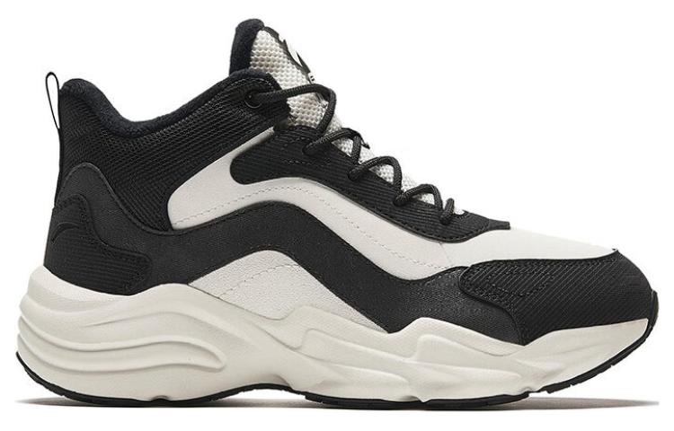 (WMNS) ANTA Life Series Sneakers High 'Black White' 922358984-4