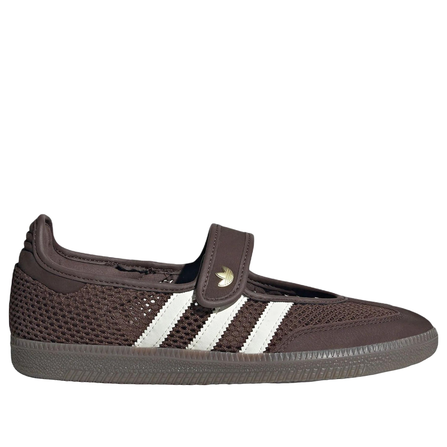 (WMNS) adidas Samba Jane 'Brown Off White Gold Metallic' LA6829