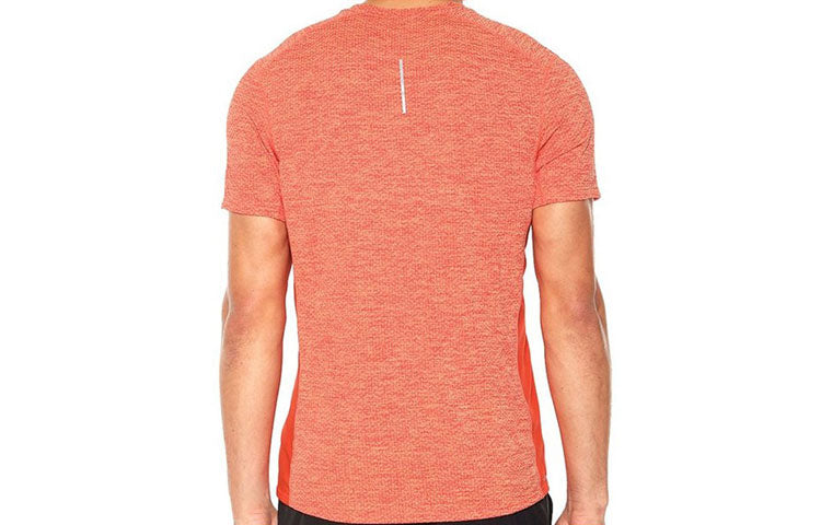 Men's Nike Solid Color Sports Breathable Round Neck Pullover Short Sleeve Orange T-Shirt 834241-809