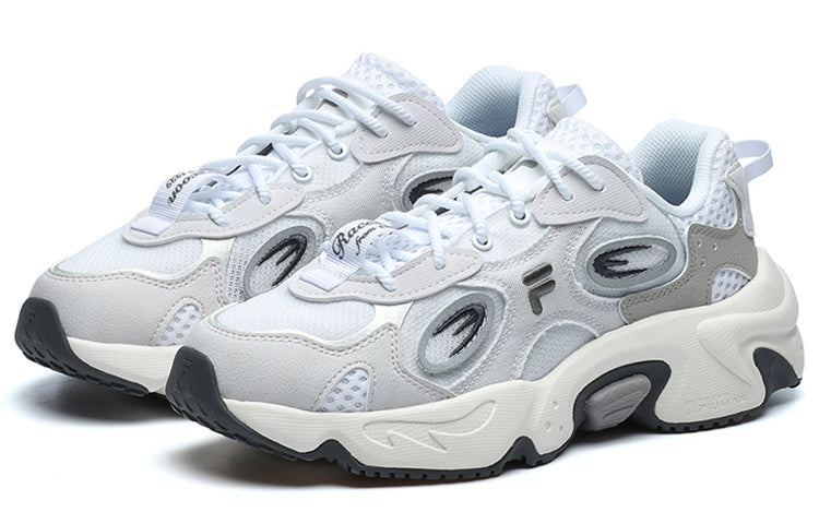 (WMNS) FILA FUSION Raccoon Sneakers 'White Grey' T12W227303FWN
