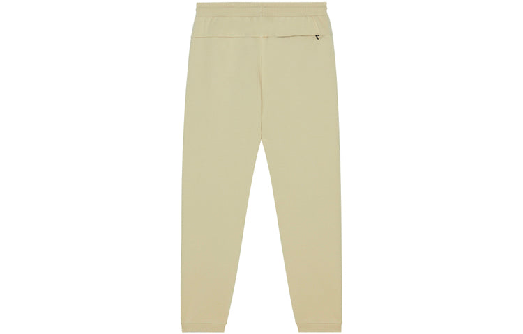 New Balance Logo Print Sweatpants 'Beige Black' AMP13356-BEI