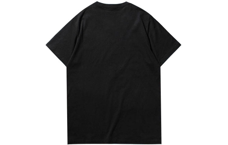 Vans Off The Wall Classic Printing Short Sleeve Couple Style Black VN0A4MM7BLK