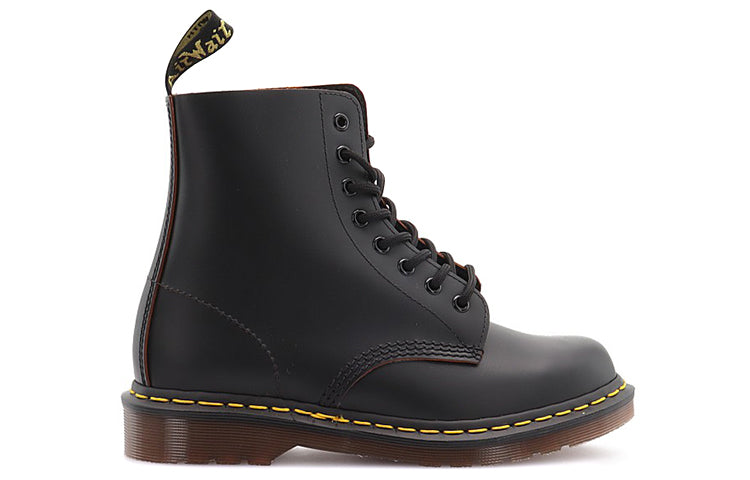 Dr. Martens 1460 Vintage Made In England Lace Up Boot 'Black Quilon' 12308001