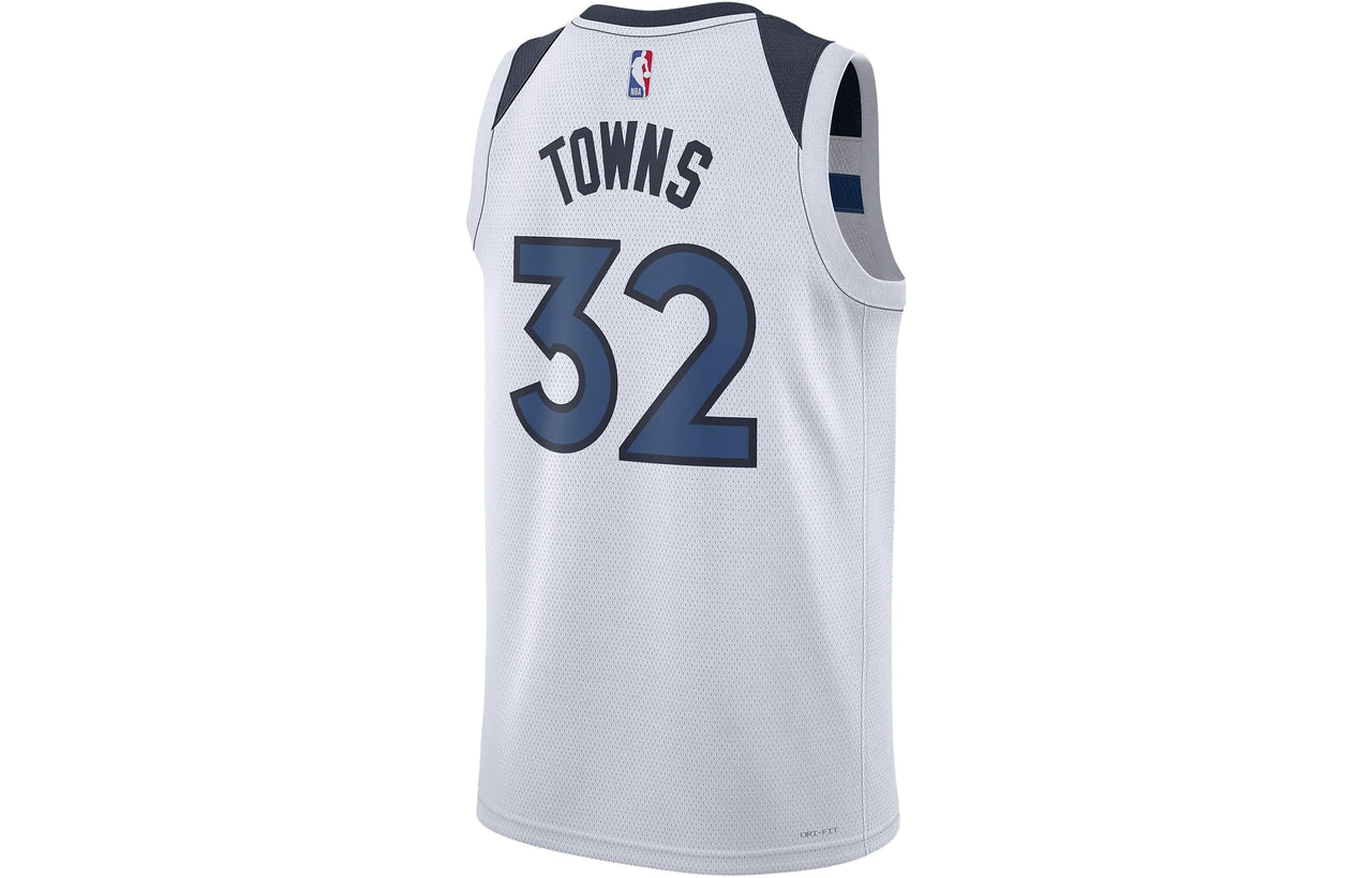 Nike x NBA Minnesota Timberwolves Karl-Anthony Towns Jerseys 'White' DN2085-100