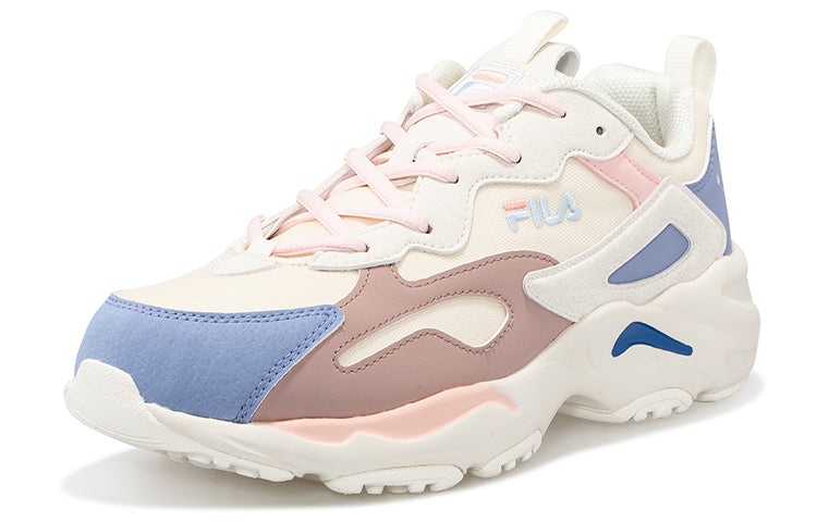 (WMNS) Fila Tracer VNTG Running Shoes GS White/Blue/Pink T12W041111FSL