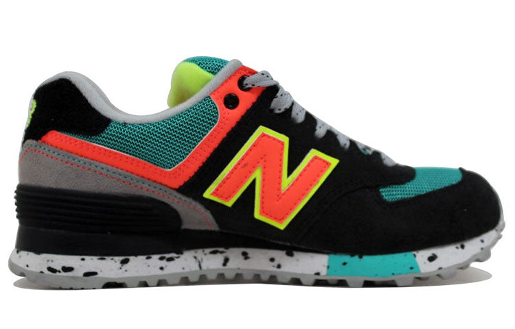 (WMNS) New Balance 574 'Black Neon Orange' WL574OBD