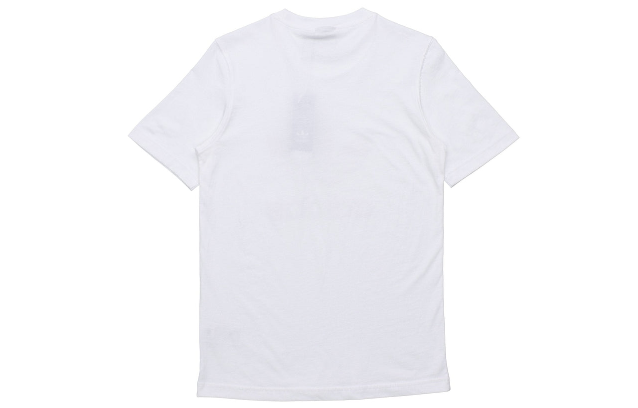 adidas originals CamouflageLogo Printing Round Collar Male White GN1855