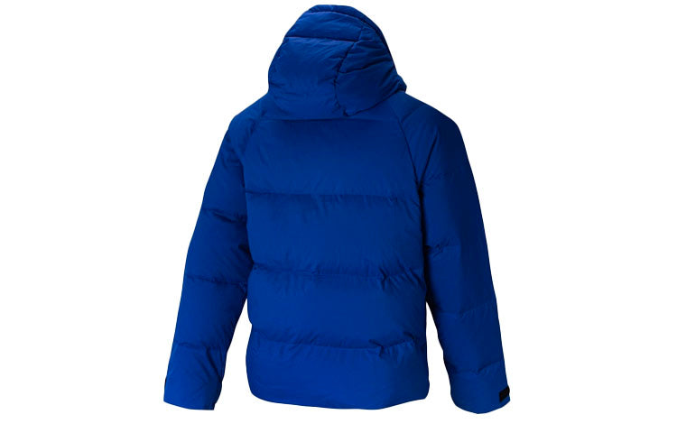 adidas Full-length zipper Cardigan Sports Down Jacket Blue FT2486
