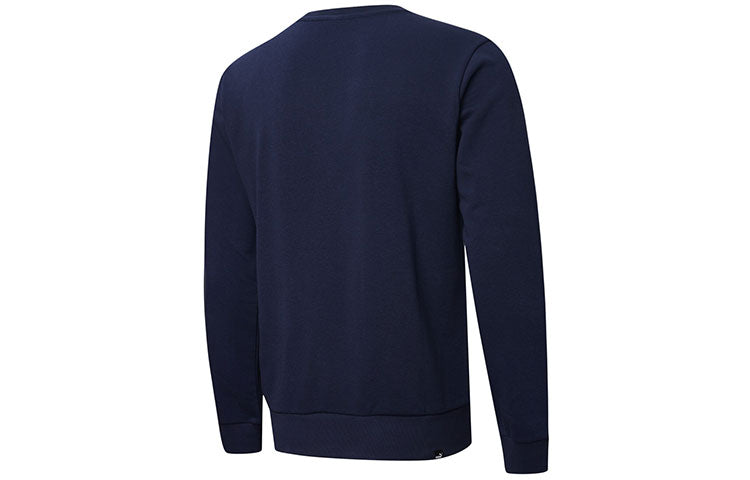 PUMA Crew Neck Sports Hoodies 'Navy White' 590321-06