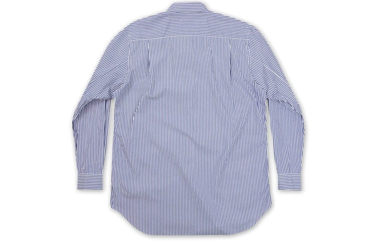 COMME des GARCONS PLAY Black Emblem Striped Button Down 'Blue' AZ-B008-051-1