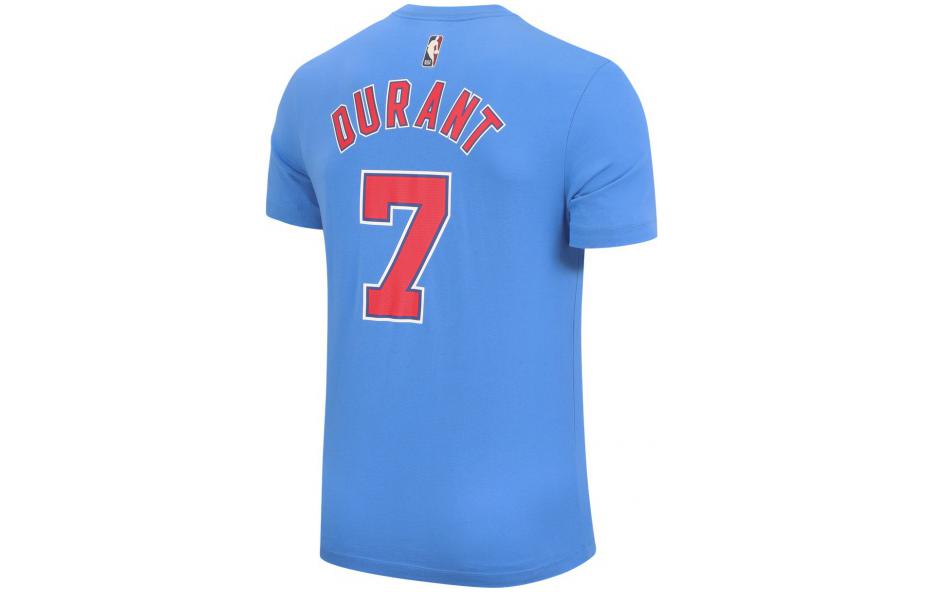 Men's Nike Brooklyn Nets Durant Classic Athleisure Casual Sports Short Sleeve Blue T-Shirt CT9909-404
