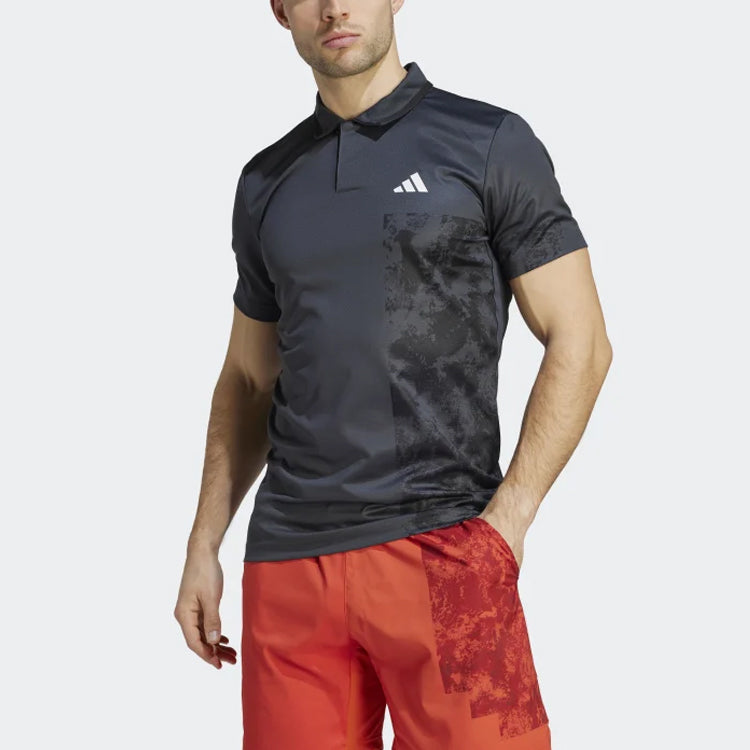 adidas Tennis Paris HEAT.RDY FreeLift Polo Shirt 'Carbon' HZ1346
