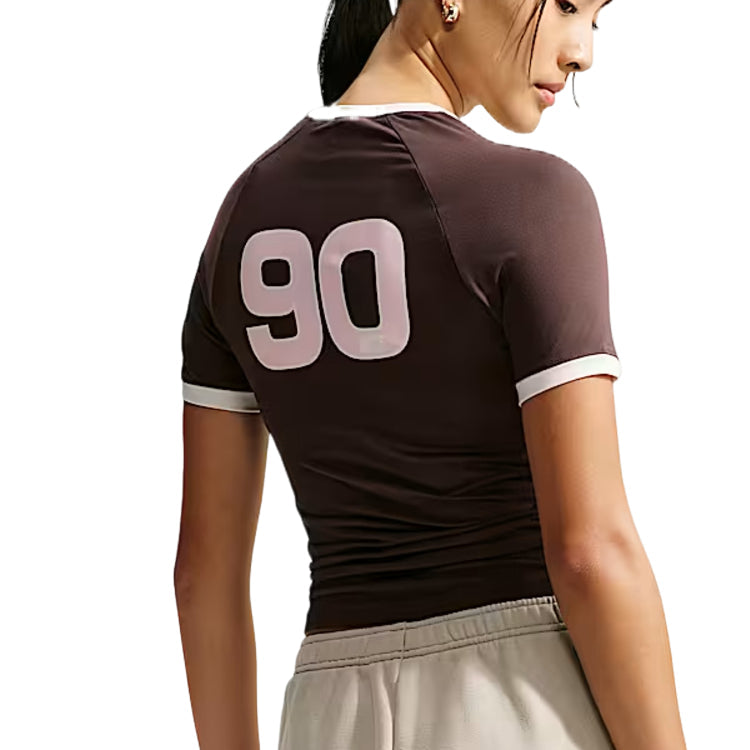 (WMNS) Nike Sportswear Fitted T-Shirt 'Baroque Brown Sail' IV5750-237