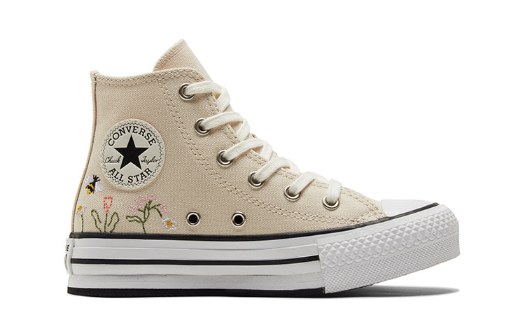 (PS) Converse Chuck Taylor All Star Lift Platform High PS 'Floral Embroidery - Natural Ivory' A01615C
