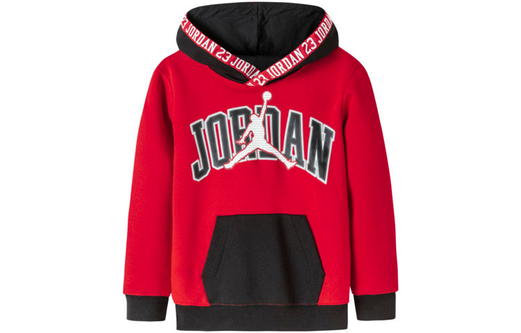 (GS) Air Jordan Grail Gift Tape Hoodie 'University Red Black' JD2142050GS-001