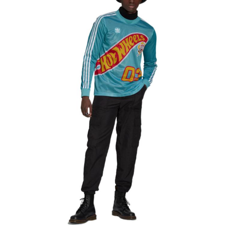 adidas x Sean Wotherspoon x Hot Wheels Long Sleeves T-Shirt 'Blue' HT6581