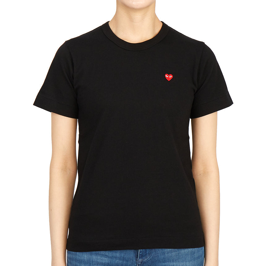 (WMNS) COMME des GARCONS PLAY FW25 PLAY Small Heart T-Shirt 'Black' AZ-T303-051-1