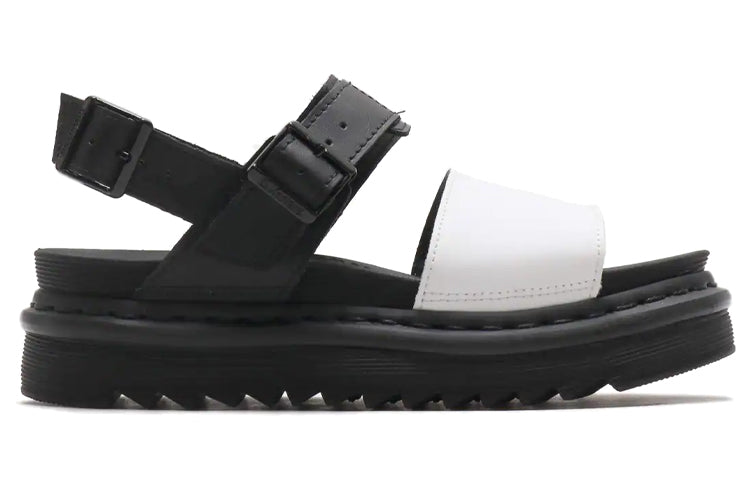 (WMNS) Dr. Martens Voss Sandals Black/White 24628009