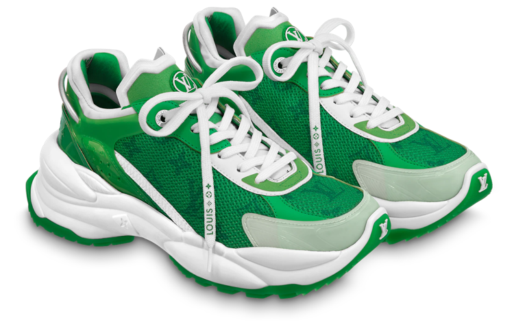 (WMNS) LOUIS VUITTON Run 55 Sneakers 'Green Monogram' 1AB3BS
