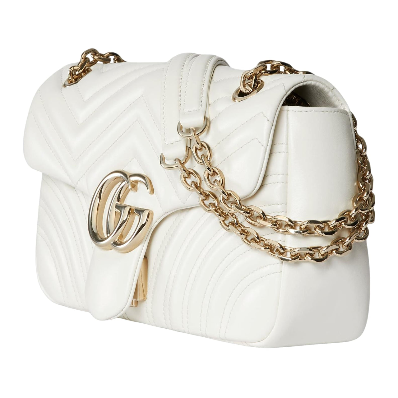 (WMNS) Gucci GG Marmont Medium Shoulder Bag 'White' 837267-AAE38-9050
