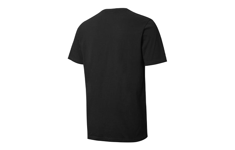 PUMA logo Printing Round Neck Short Sleeve Black 587581-01