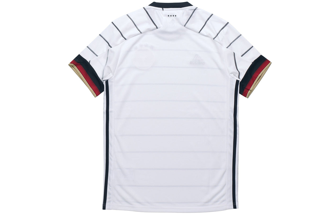 adidas Soccer/Football Sports Training Short Sleeve Fan Edition Germany Home White EH6105
