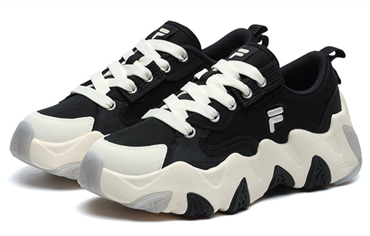 (WMNS) FILA FUSION Starfish CVS Sneakers 'Black White' T12W227322FBW