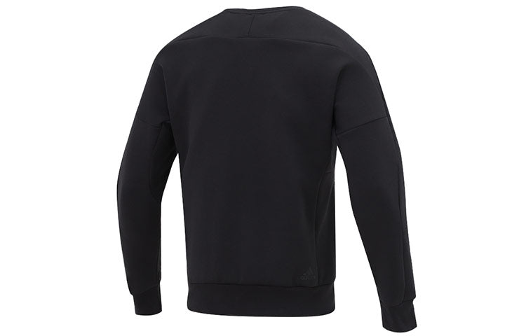 Men's adidas Th Ref Swt Round Neck Long Sleeves Knit Black HE9899