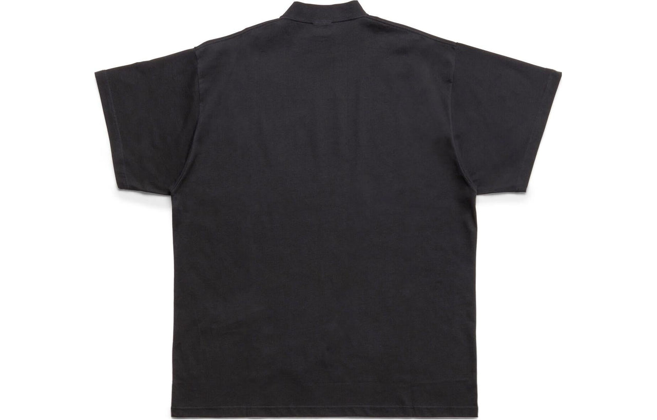 Balenciaga Post It T-Shirt Oversized 'Washed Black' 739028TOVD41055
