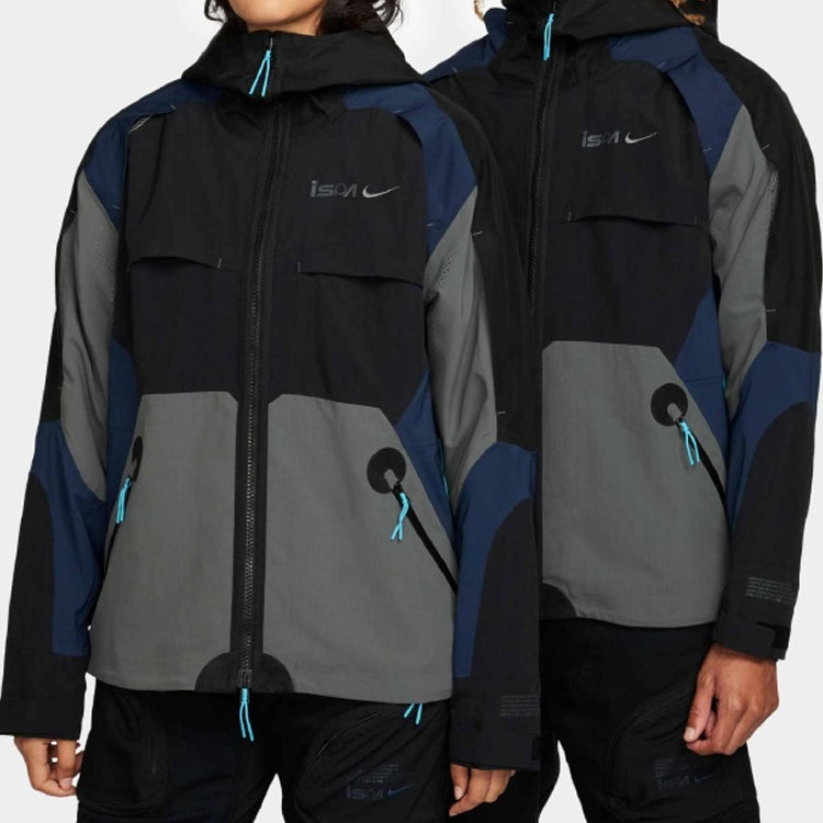 Nike ISPA Jacket 'Black Midnight Navy Iron Grey' FB2370-010