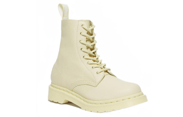 (WMNS) Dr. Martens 1460 Pascal Mono Lace Up Boots 'Cream' 27580282
