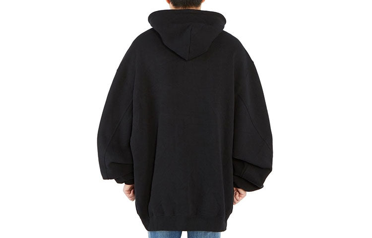 Men's Balenciaga Black Slogan Printing Black 641679TJV771000