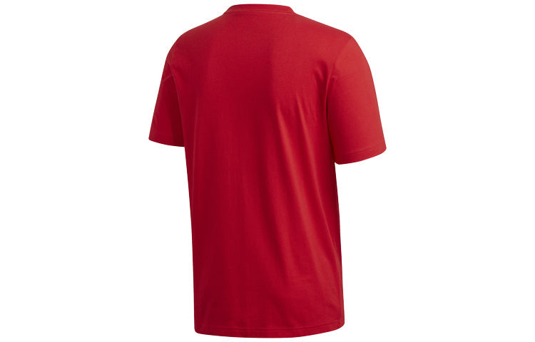 adidas E pin tee Sports Stylish Round Neck Short Sleeve Red FM6214