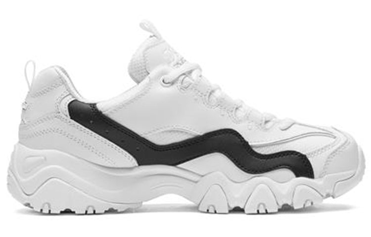 (WMNS) Skechers D'lites 2.0 Black/White 88888001-WBK