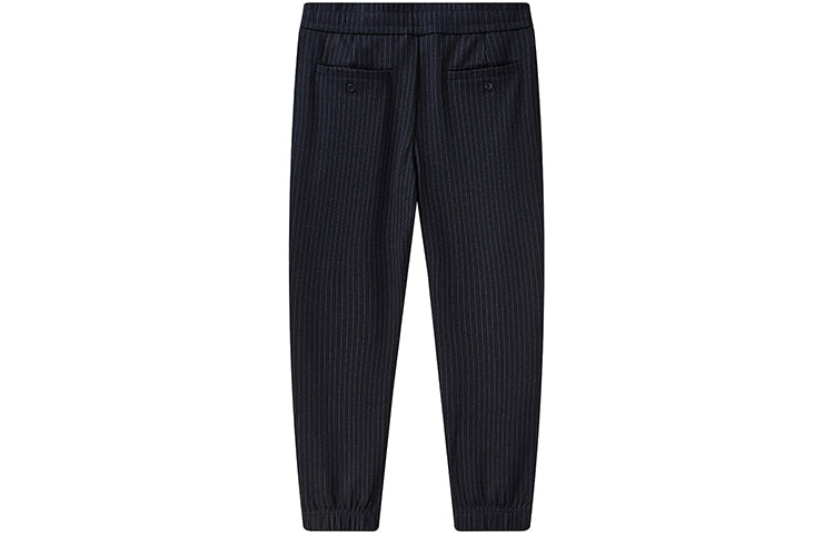 FILA Stripe Straight Knit Casual Long Pants Blue F11M111608F-NV