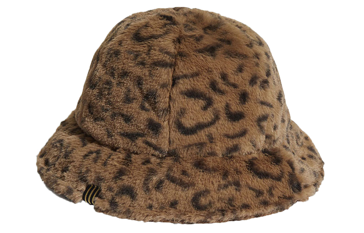 adidas Originals SPRT Faux Fur Printed Bucket Hat 'Brown Black' H35548