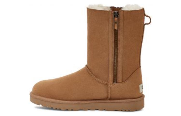 (WMNS) UGG Classic Short Zip 'Light Brown' 1153490-CHE
