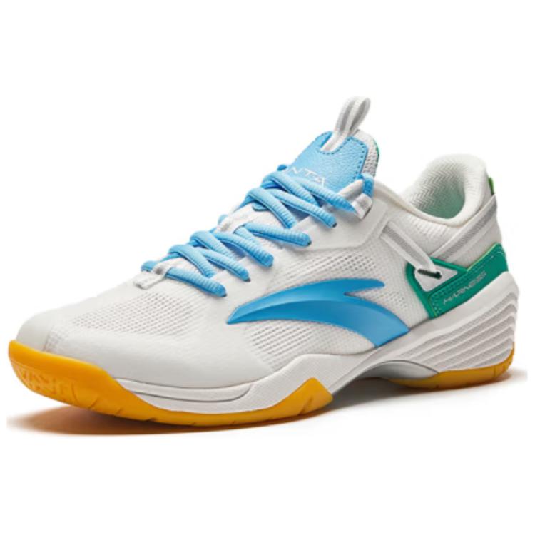 ANTA Badminton Shoes 'White Blue Green' 912424401-1
