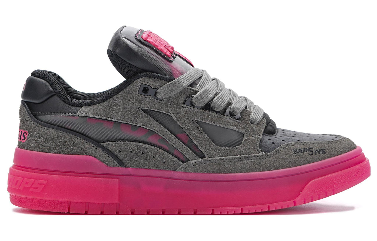 Li-Ning BadFive Rookie Low x WHOOSIS 'Grey Pink' ABCS115-3