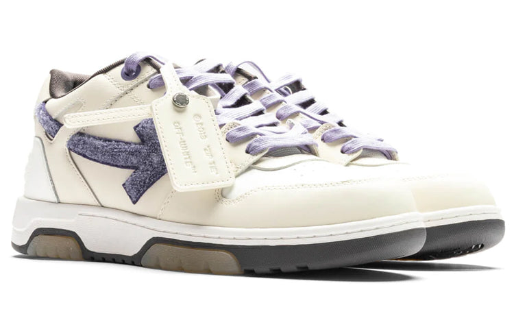 Off-White Out Of Office College Off Low-Top Sneaker 'White Purple' OMIA189S23LEA0130337