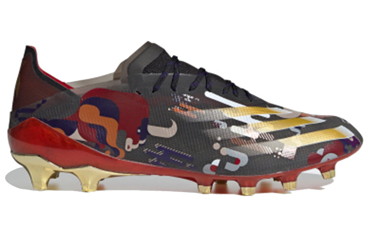 adidas X Ghosted.1 AG 'Black Gold Metallic Scarlet' G54892