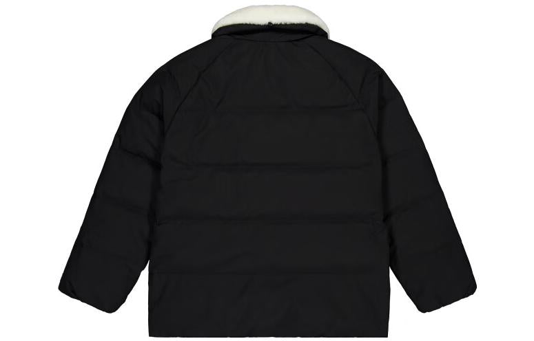 (WMNS) New Balance Warm Heavy Puffer Coat 'Black White' NPD4E122-BK