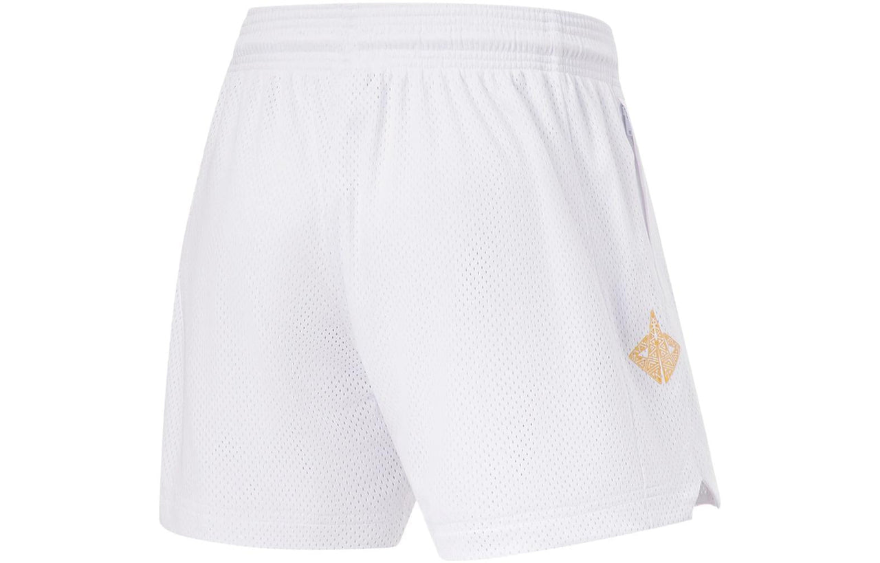 Li-Ning Jimmy Butler Graphic Basketball Shorts 'White' AAPT037-6