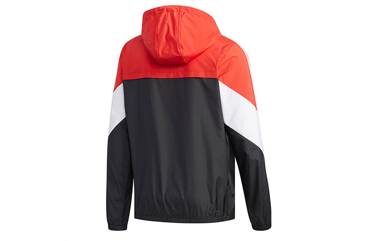 adidas neo M CS RIS WB Colorblock Athleisure Casual Sports Jacket Black EJ7071