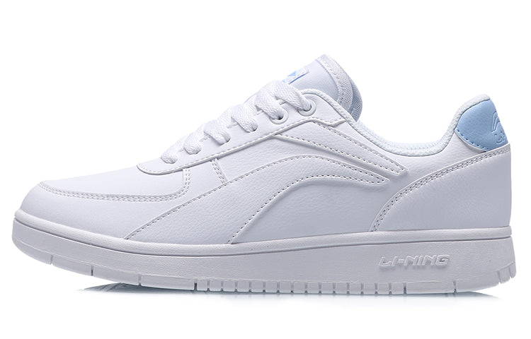 (WMNS) Li-Ning Classic Skateboarding Low 'White Blue' AGCP422-4