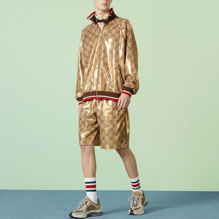 Gucci GG Technical Jersey Zip Jacket 'Gold' 737363-XJFFG-2486