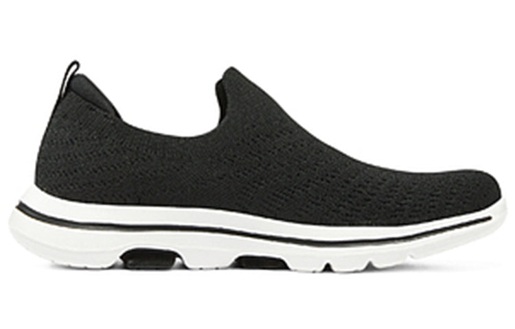(WMNS) Skechers Go walk 5 'Black White' 124250-BKW
