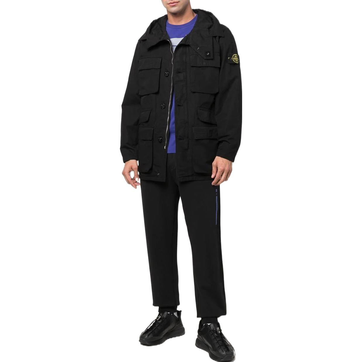 STONE ISLAND Garment Dyed Field Jacket 'Black' 761542306-V0029