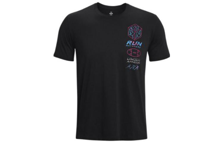 Under Armour Run Anywhere T-Shirt 'Black Multi' 1374424-001