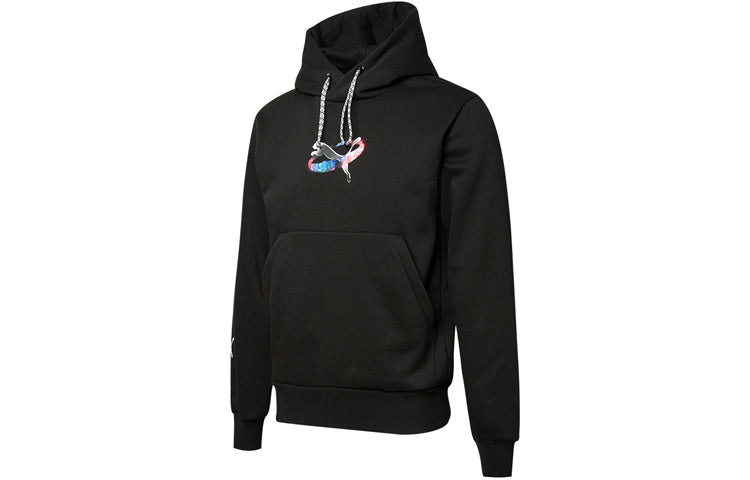 PUMA x RKDO Crossover Printing Pullover Fleece Stay Warm Sports Black 532693-01